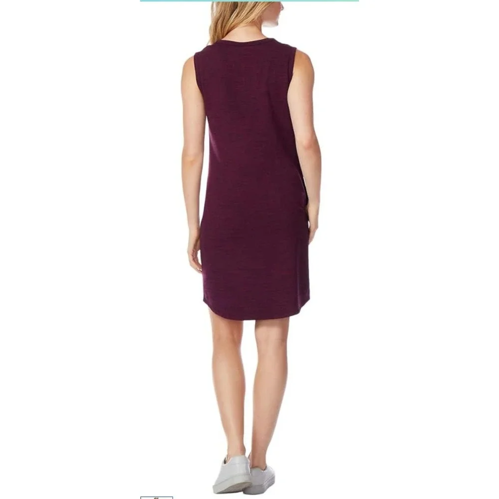 $30 EUC 32 DEGREES short sleeve dress‎ XL purple heathered pockets active tank
